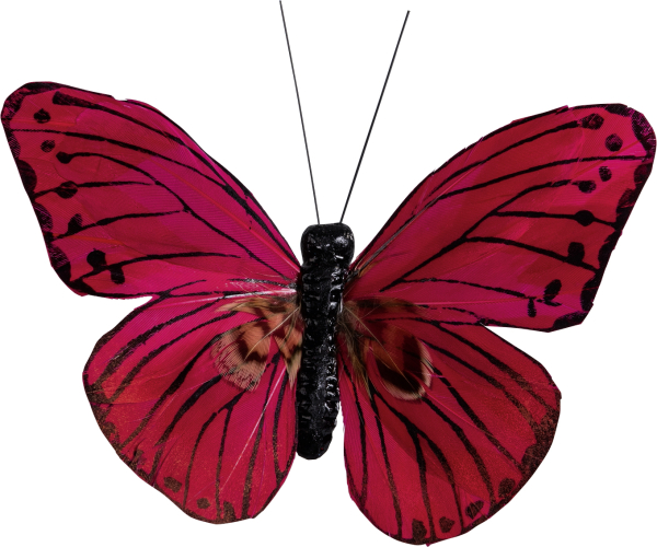 Schmetterling rot 9cm 2er - 218030908