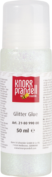 KnorrPrandel Glitter Glue 50ml weiß - 218099000