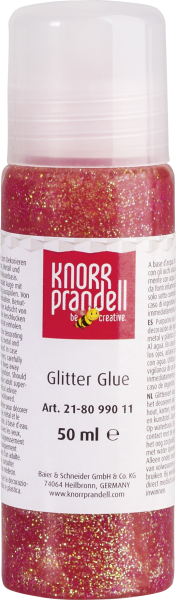 KnorrPrandel Glitter Glue 50ml hellrot - 218099011