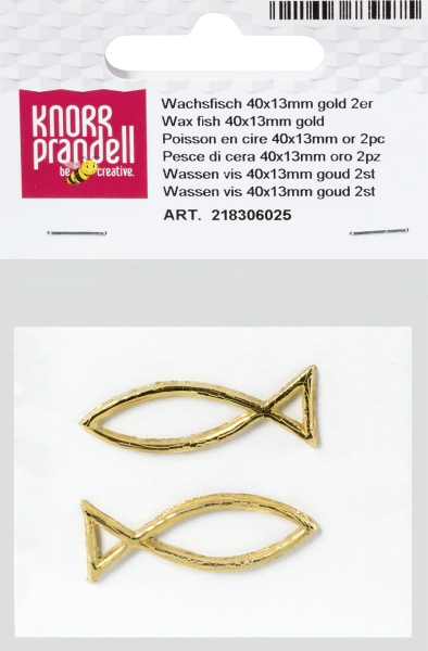 Knorr Prandell Wachsfisch 40x13mm gold 2 - 218306025