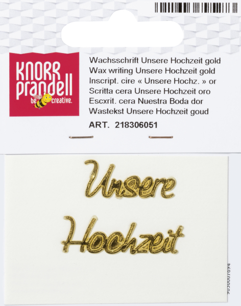 Knorr Prandell Wachsschrift Unsere Hochz
