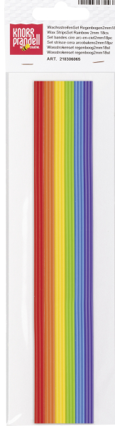 WachsstreifenSet Regenbogen2mm18er