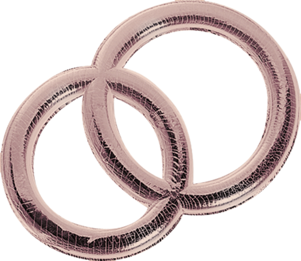 Wachseheringe 32mm rosegold - 218306207