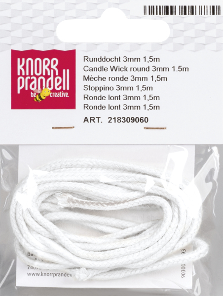 Knorr Prandell Runddocht 3mm  1,5m - 218309060