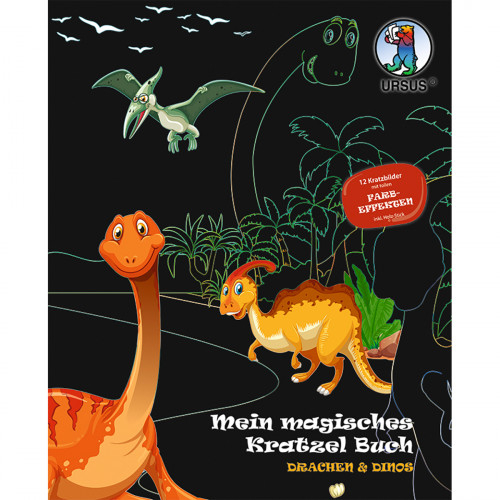 Bähr Kratzelbuch Drachen& Dinos - 24530002F