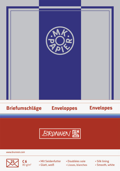 Briefumschlag C6 glatt MK - 1053146