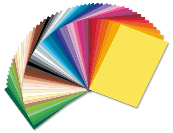 Heyda Tonpapier 50x70cm , 130g/m², 28 Farben - 2047212VA