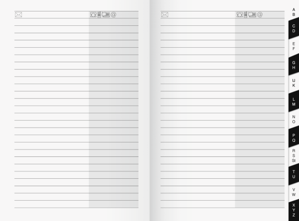 Registerheft A5 fürKalender