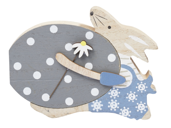 HobbyFun Hase blau 16x3x9cm - 3270402