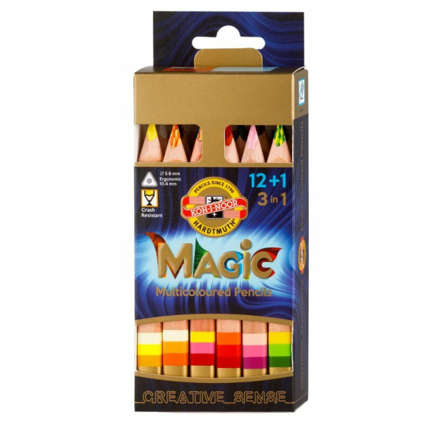 Koh-i-noor Buntstift Magic 12er Pack + 1 - 3404N