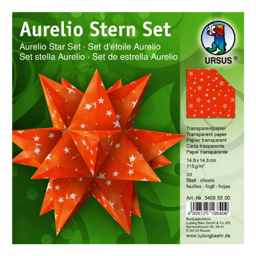 Bähr Faltblätter Aurelio Silver Stars - 34065500