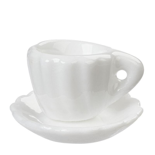 HobbyFun Kaffeetasse weiß Keramik
