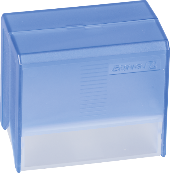 Brunnen Karteibox A8 gefüllt blau transp - 102058234