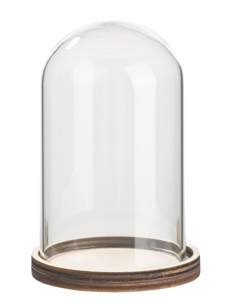 HobbyFun Glas Glocken  mit Holzboden - 3750412