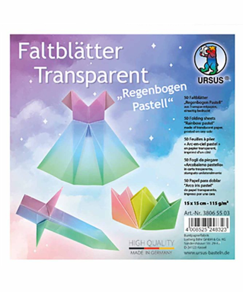 Bähr Transparent Faltblätter Regenbogen - 38065503
