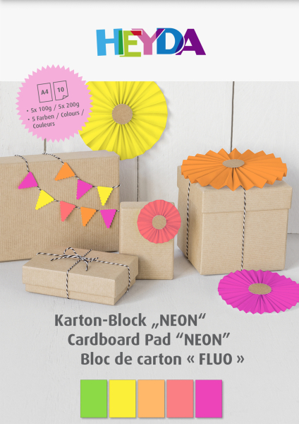 KartonBlock Neon 10er