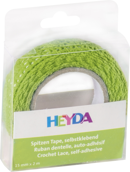 Heyda SpitzenTape 100% Baumwolle grün - 203584554