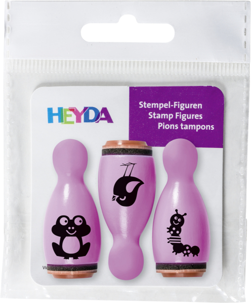 Brunnen Stempel Set Frosch, Raupe, Vogel - 204888659