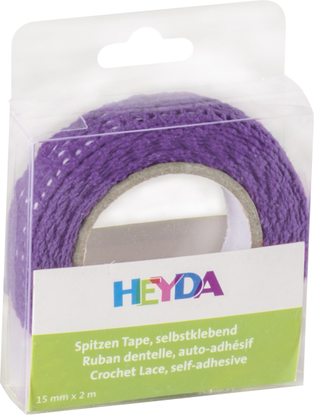 Heyda SpitzenTape 100% Baumwolle flieder - 203584566