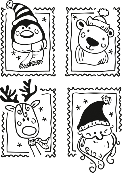 Stempel Weihnachtsgrüße - 211801410