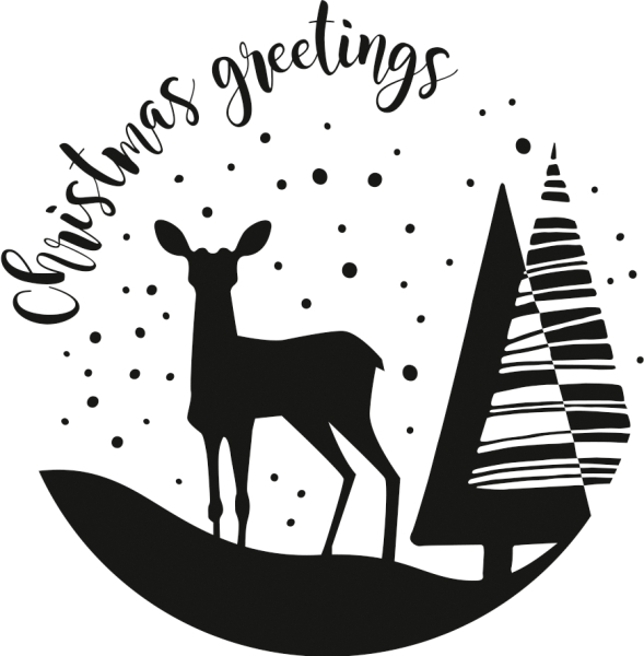 Stempel Christmas Greetings - 211801420