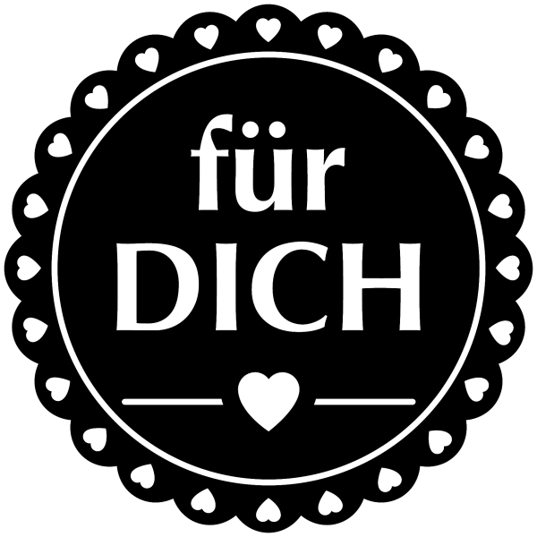 Stempel rund für Dich - 211803006