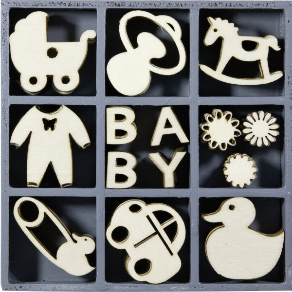 Holzbox Ornament Baby 45er - 2118521107