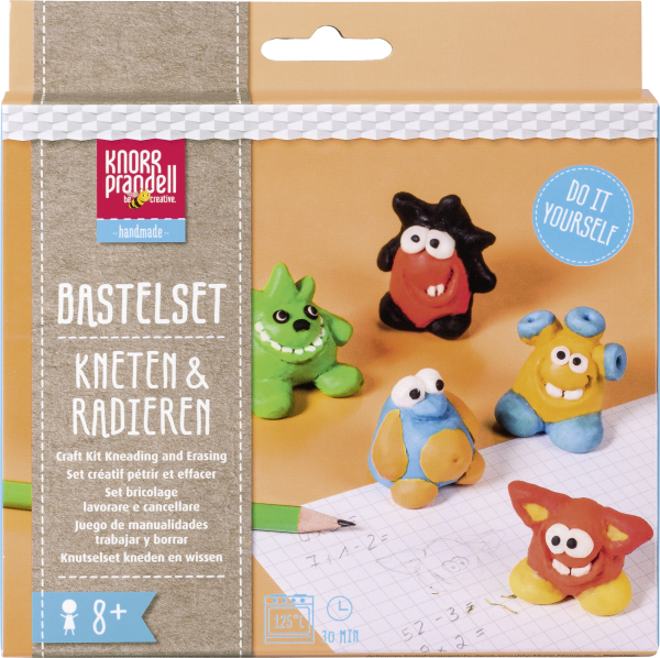 Bastelset Kneten & Radieren Monster - 212159101