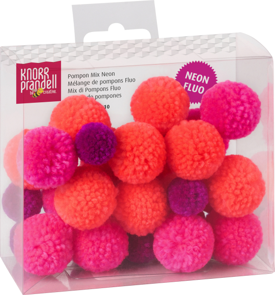 Pompon Mix Neon 30St - 212681110