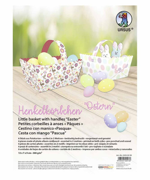 Ursus Henkelkörbchen Ostern 300g. 13x7x9 - 21090099