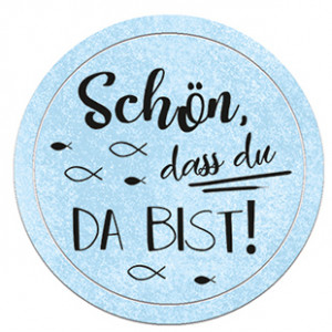 Bähr Sticker hellblau Schön,das du da b - 59510017F