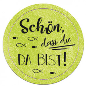 Bähr Sticker Schön,das du da bist apfe - 59510018F