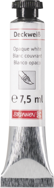 Farbe Tube Deckweiß a 7,5 ml Brunnen