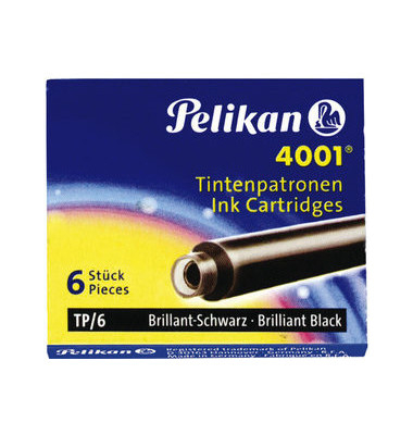 Pelikan Tintenpatronen 4001 schwarz VE6 - 802946