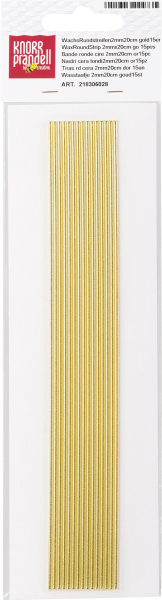 WachsRundstreifen2mm20cm gold15er - 218306028