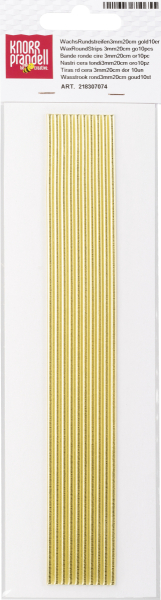 WachsRundstreifen3mm20cm gold10er - 218307074