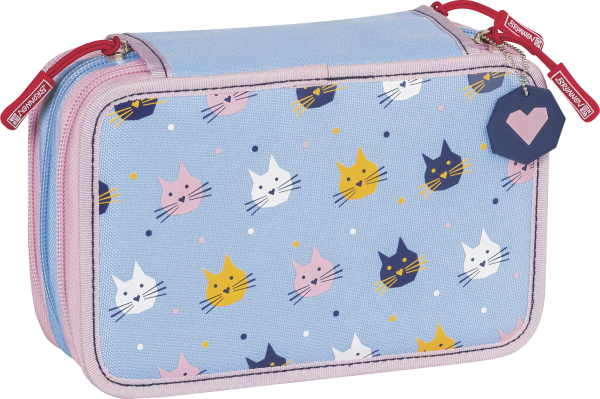 Schüler-Etui 3 Reißverschl. Cats - 104912107