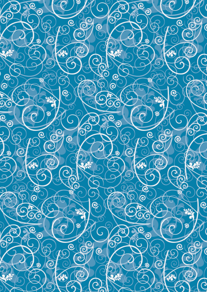 Heyda Seidenpapier 50x70 cm blau ornamen