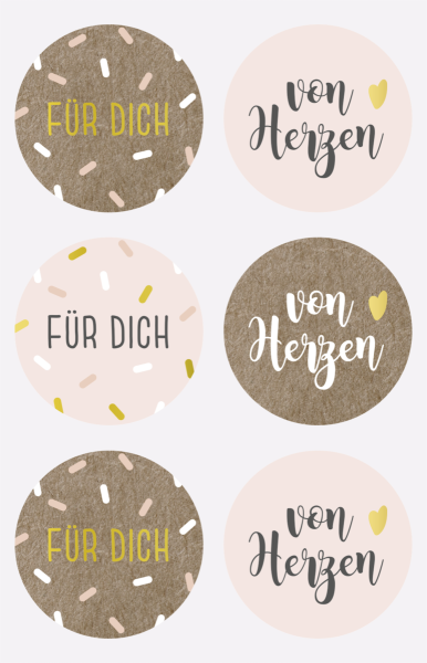 Sticker Für Dich rund 4 cm - 203780818