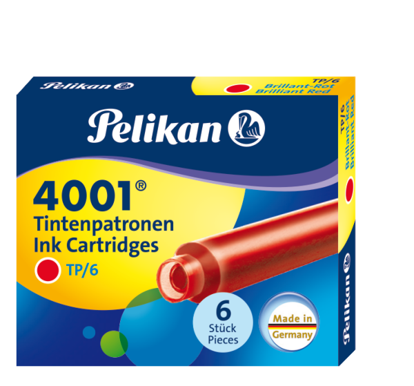 Pelikan Tintenpatr 10TP 301192 rot VE6 - 795384