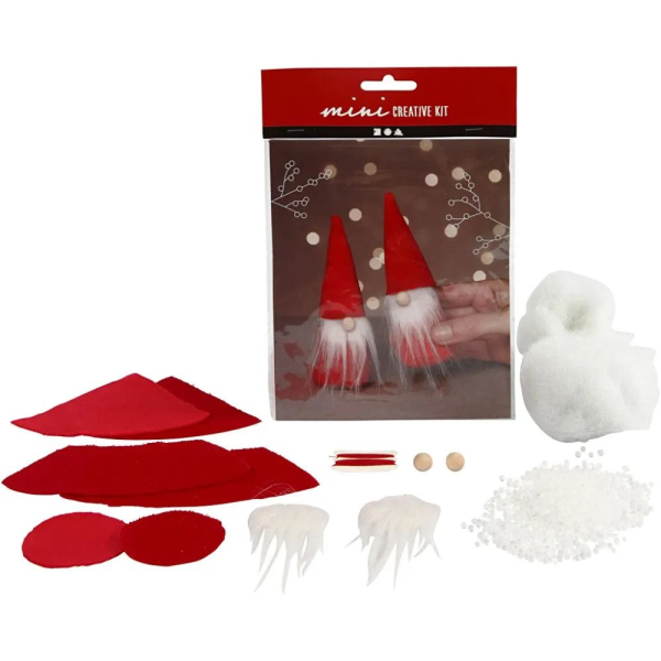 Mini Kreativ Set Weihnachtswichtel Rot - 977401