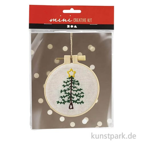 Mini Kreativ Set Sticken Weihnachtsbaum