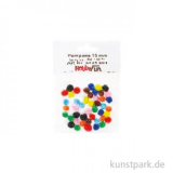 PomPom 10 mm farbig sortiert