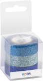 Heyda Glitter Tape/Band  3er blau