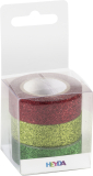 Heyda Glitter Tape/Band  3er Weihnachten