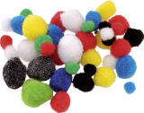 KnorrPrandell PomPom 8-20mm farbig sort.