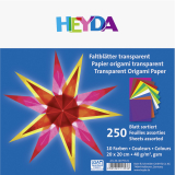 Heyda Faltblätter 250Blatt 20x20 cm sor