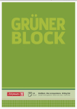 Brunnen Briefblock A4 kariertDer Grüne