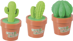Spitzer mit Radiergummi Kaktus