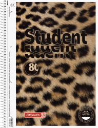 Collegeblock A4 90g Leopard  kariert